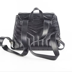 Saint Laurent Lou Small Black Backpack