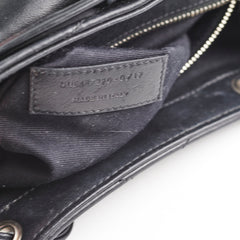 Saint Laurent Lou Small Black Backpack