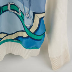 Hermes Sweater Knitwear Blue/Green Size 38