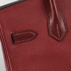 Hermes Birkin 30 Clemence/Swift Rouge