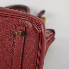 Hermes Birkin 30 Clemence/Swift Rouge