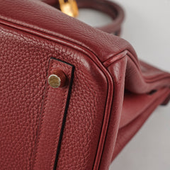 Hermes Birkin 30 Clemence/Swift Rouge