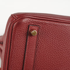 Hermes Birkin 30 Clemence/Swift Rouge