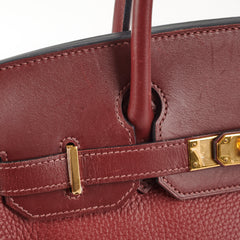 Hermes Birkin 30 Clemence/Swift Rouge