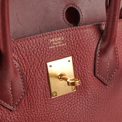 Hermes Birkin 30 Clemence/Swift Rouge
