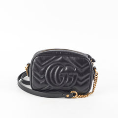 Gucci Mini Marmont Camera Bag Black