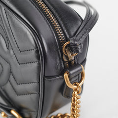 Gucci Mini Marmont Camera Bag Black