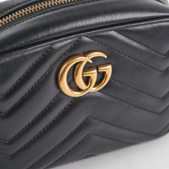 Gucci Mini Marmont Camera Bag Black