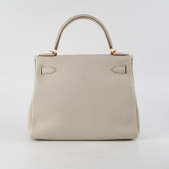 Hermes Kelly 28 Craie Togo - U Stamp