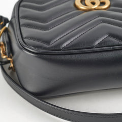 Gucci Mini Marmont Camera Bag Black