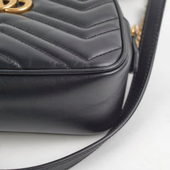 Gucci Mini Marmont Camera Bag Black