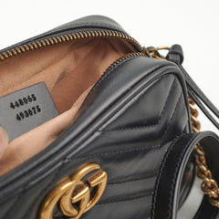 Gucci Mini Marmont Camera Bag Black