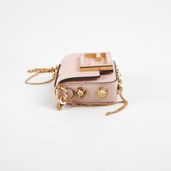 Fendace Nano Baguette Card Holder On Chain