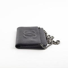 Chanel Caviar Black Wallet On Chain WOC