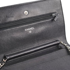 Chanel Caviar Black Wallet On Chain WOC