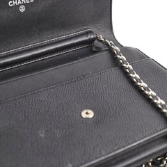 Chanel Caviar Black Wallet On Chain WOC