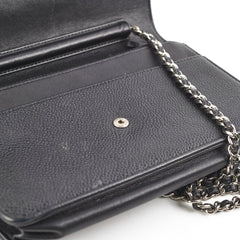 Chanel Caviar Black Wallet On Chain WOC