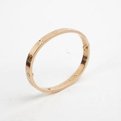 Cartier Love Bracelet 4 Diamonds Yellow Gold Size 16 2021