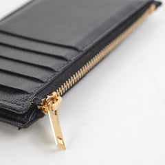 Saint Laurent Black Leather Card Holder