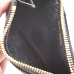 Saint Laurent Black Leather Card Holder