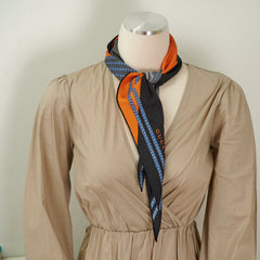 Gucci Triangle Scarf Orange/Blue