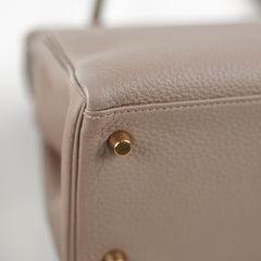 Hermes Kelly 28 Gris Asphalte Clemence - A Stamp