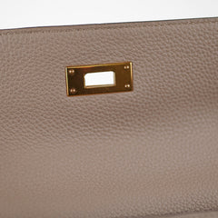 Hermes Kelly 28 Gris Asphalte Clemence - A Stamp