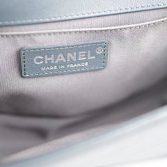 Chanel Old Medium Chevron Boy Grey