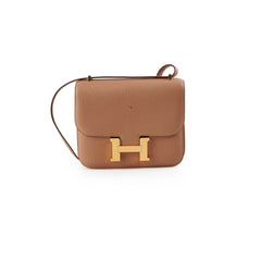 Hermes Mini Constance 18 Quebracho U Stamp 2022