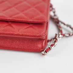 Chanel WOC Wallet On Chain Red Caviar 21 series