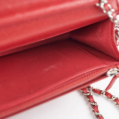 Chanel WOC Wallet On Chain Red Caviar 21 series