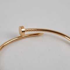 Cartier Juste Un Clou Small Yellow Gold Size 17 Bracelet