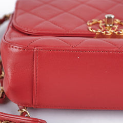 Chanel Seasonal Red Top Handle