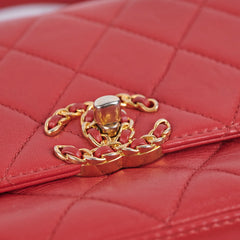 Chanel Seasonal Red Top Handle