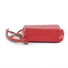 Chanel Seasonal Red Top Handle