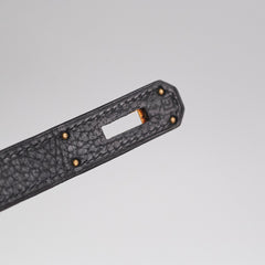 Hermes Birkin 35 Ardennes Black GHW - C Square Stamp