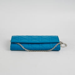 Christian Dior Blue Lambskin Wallet