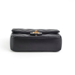 Chanel Mini Rectangular Black Lambskin