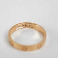 Cartier Love Ring Weddng Band Yellow Gold Size 60