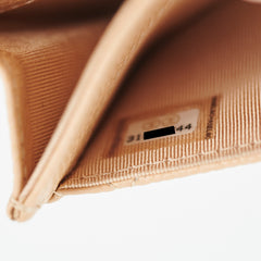 Chanel Card Holder Beige Caviar