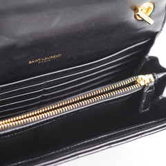 Saint Laurent Vicky Crossbody Bag Black