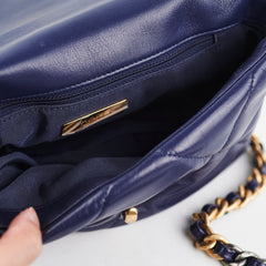 Chanel 19 Small Navy Crossbody - Series 30