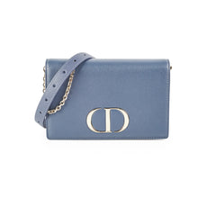 Christian Dior 2 in 1 Pouch Montaigne Pouch Blue