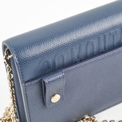 Christian Dior 2 in 1 Pouch Montaigne Pouch Blue