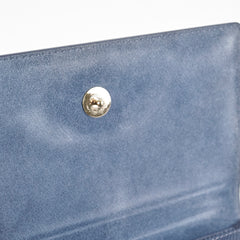 Christian Dior 2 in 1 Pouch Montaigne Pouch Blue