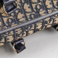 Christian Dior Boston Navy Monogram Bag