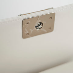 Chanel Small Boy White with Pearls Bag