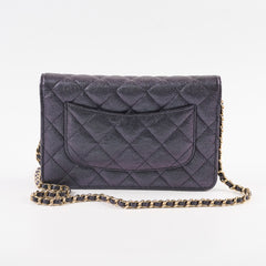 Chanel Wallet on Chain WOC Caviar Iridescence Black