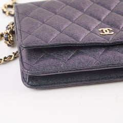 Chanel Wallet on Chain WOC Caviar Iridescence Black