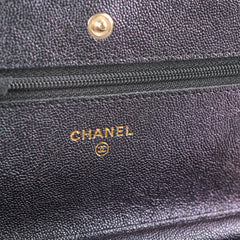 Chanel Wallet on Chain WOC Caviar Iridescence Black
